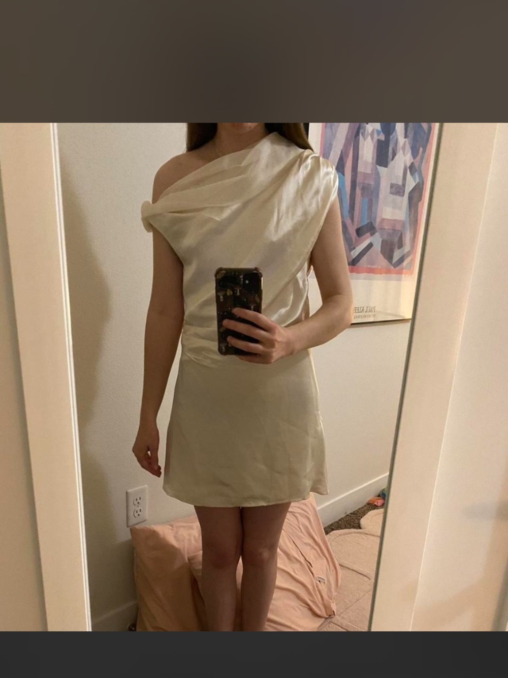 NWT Anna Quan Cowl Neck Mini Dress